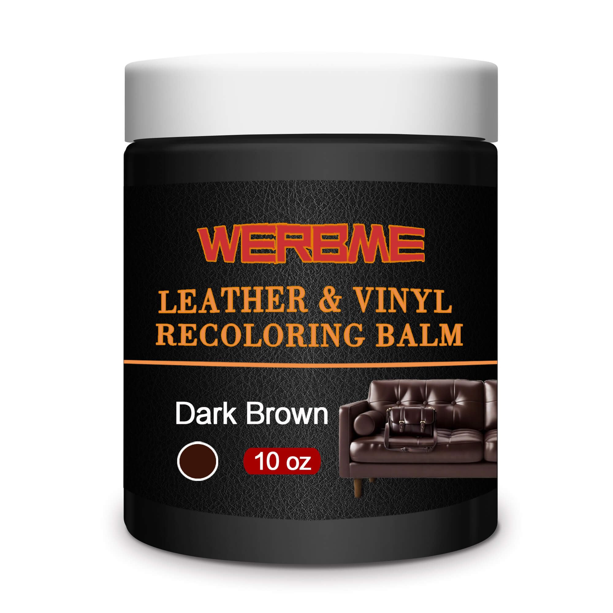 Amazon.com: WERBME Leather Recoloring Balm & Color Restorer - 10OZ